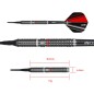 Preview: ONE80 Danny Van Trijp Softtip 19g 90% Tungsten
