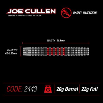 Winmau Joe Cullen 20 Barrel / 22 gram full 90% Tungsten