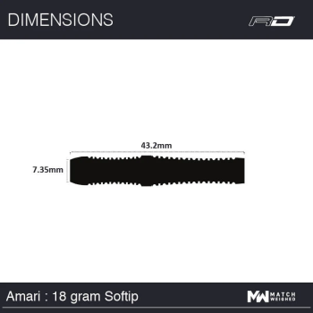 Red Dragon Amari 18gr Barrel, 20gr Pfeil 90% Tungsten Red Dragon Amari 18gr Barrel, 20gr Pfeil 90% Tungsten