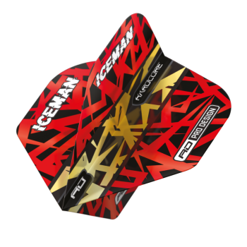 Gerwyn Price Red & Gold Hardcore Premium standard Dart Flights