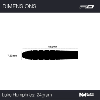 Luke Humphries TX1 24gr. - 90% Tungsten