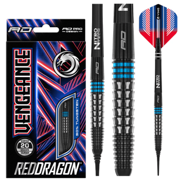 Red Dragon Vengeance Blue, 18gr Barrel, 20gr Pfeil, 90% Tungsten Red Dragon Vengeance Blue, 18gr Barrel, 20gr Pfeil, 90% Tungsten