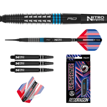 Red Dragon Vengeance Blue, 18gr Barrel, 20gr Pfeil, 90% Tungsten Red Dragon Vengeance Blue, 18gr Barrel, 20gr Pfeil, 90% Tungsten