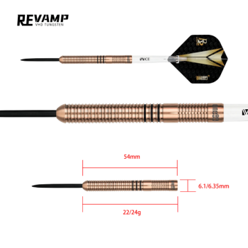 One80 R2 Interchange Re-vamp Steeltip , 24gr