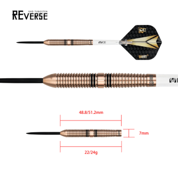 One80 R2 Interchange Re-verse Steeltip , 22gr