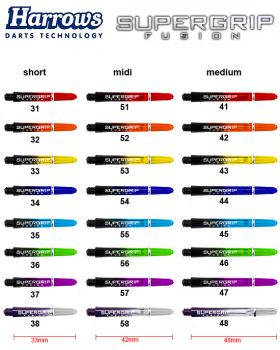 Harrows Supergrip Fusion Schäfte