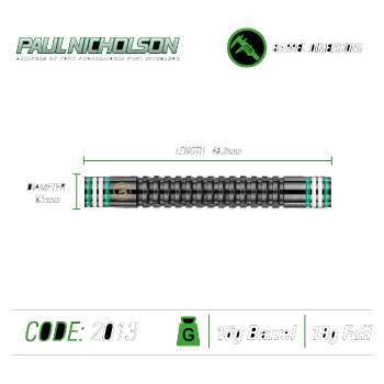 Winmau Paul Nicholson 18 gram 90% Tungsten