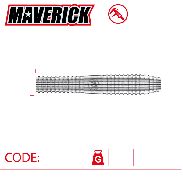 Winmau Maverick 18 gram Barrel / 20 gram full 80% Tungsten