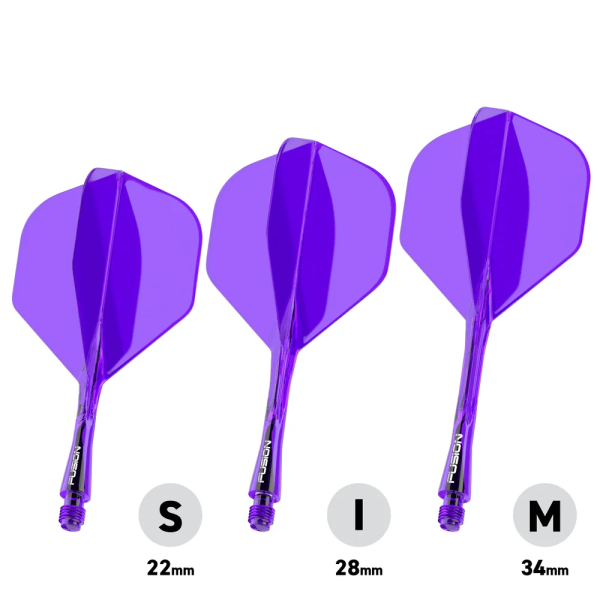 Winmau Fusion Integrated Flight & Shaft - purple