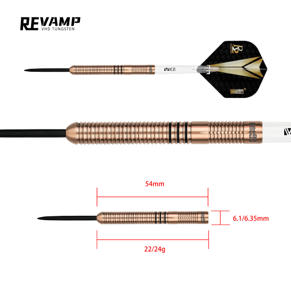 One80 R2 Interchange Re-vamp Steeltip , 24gr