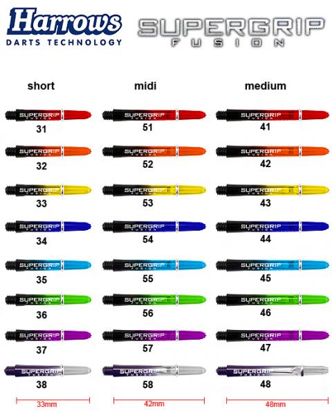 Harrows Supergrip Fusion Schäfte
